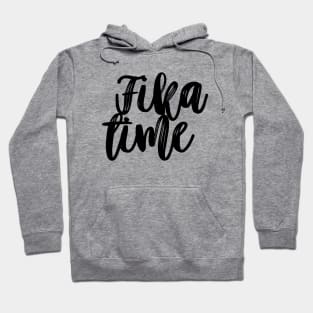 Fika Time Typography Hoodie